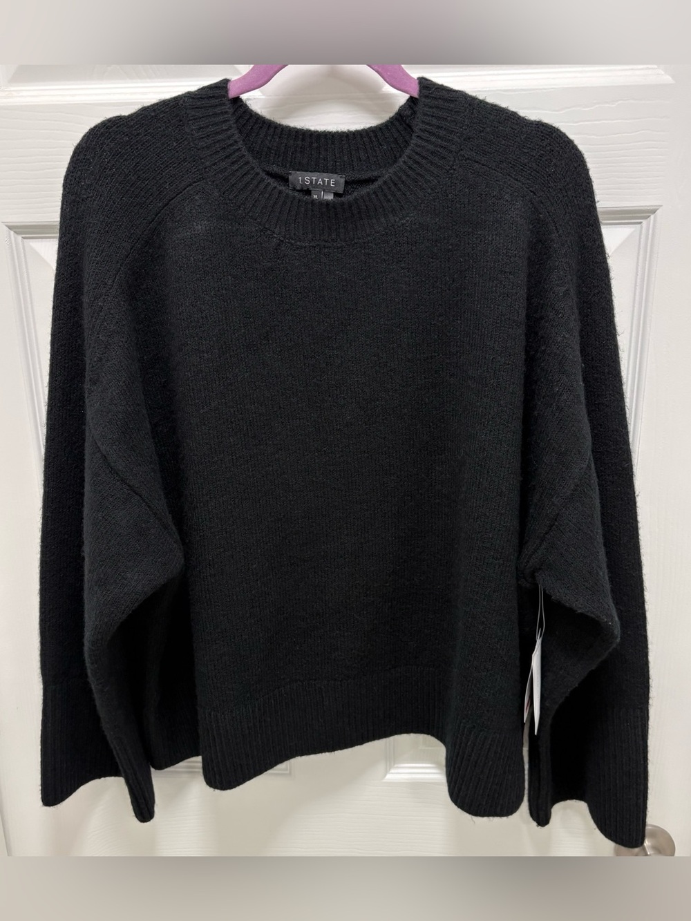 1. State Black Crewneck Pullover Sweater